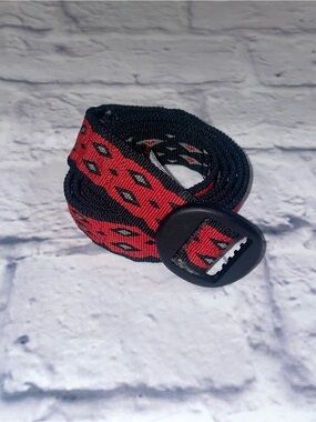 Bison Designs Black and Red Belt - Medium